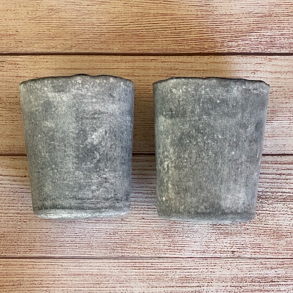 Kirklands Accents New Kirklands Aegean Blue Buried Glass Hurricane